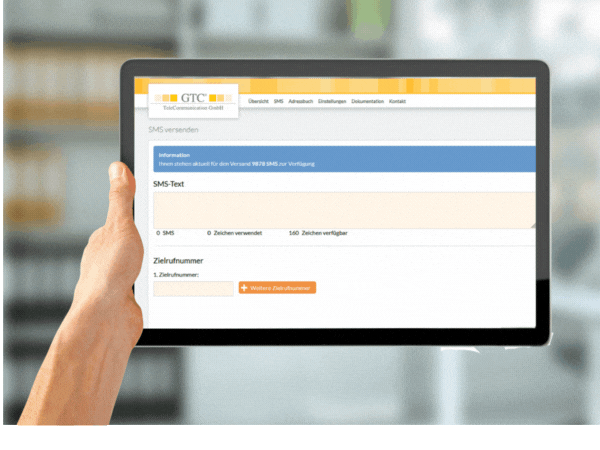 Web-SMS einfach versenden Einfacher Versand - Web-SMS